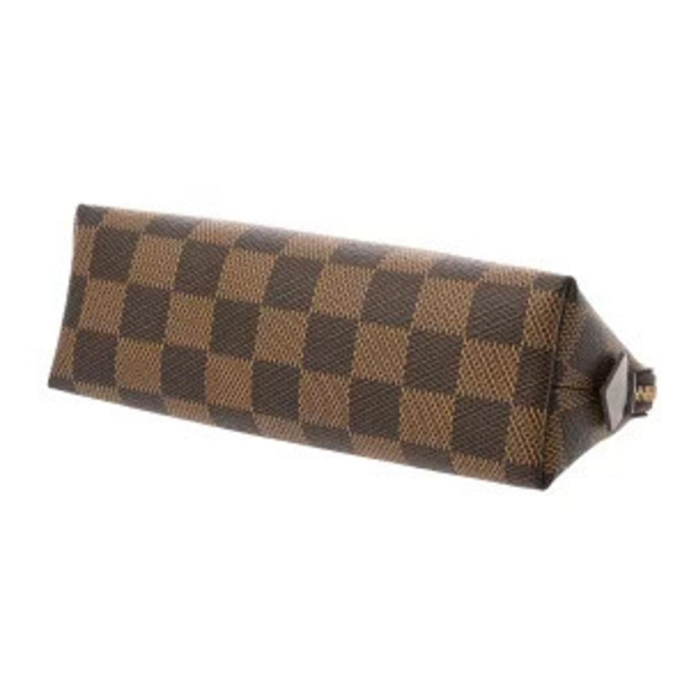 Louis Vuitton Damier Pochette Cosmetic Brown Canvas Pouch - Picture 3 of 10
